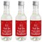 Big Dot of Happiness Red and Gold Friendsmas - Mini Wine and Champagne Bottle Label Stickers - Friends Christmas Party Favor Gift - Set of 16